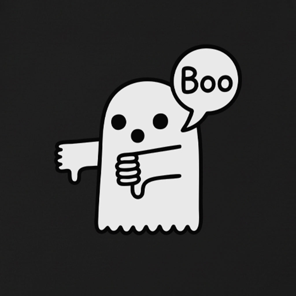 Boo Ghost Thumbs Down Disapproval Halloween T-Shirt