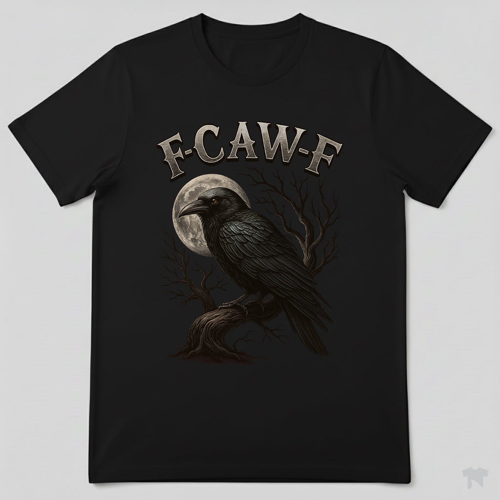F-CAW-F Crow Moon Branch Sassy Bird T-Shirt
