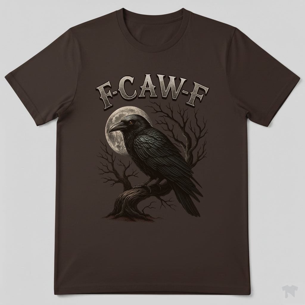 F-CAW-F Crow Moon Branch Sassy Bird T-Shirt