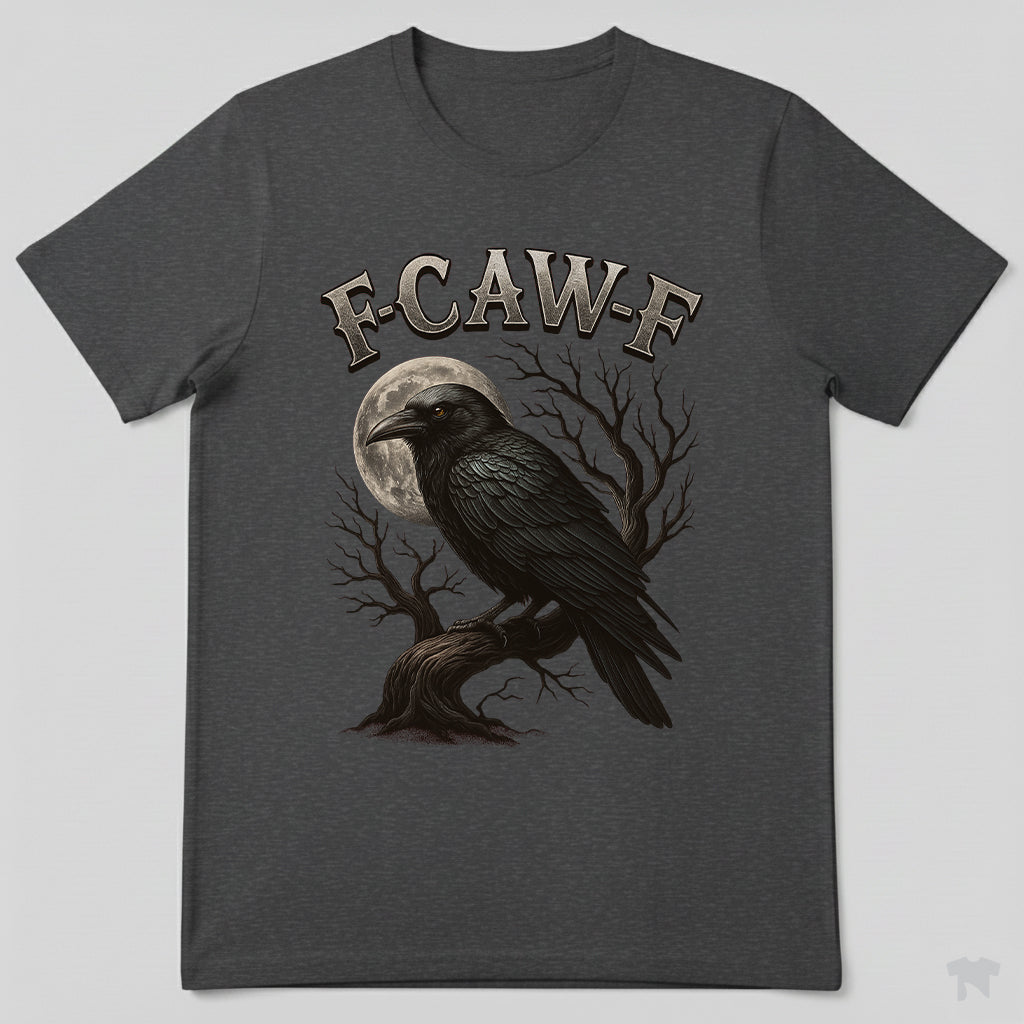 F-CAW-F Crow Moon Branch Sassy Bird T-Shirt