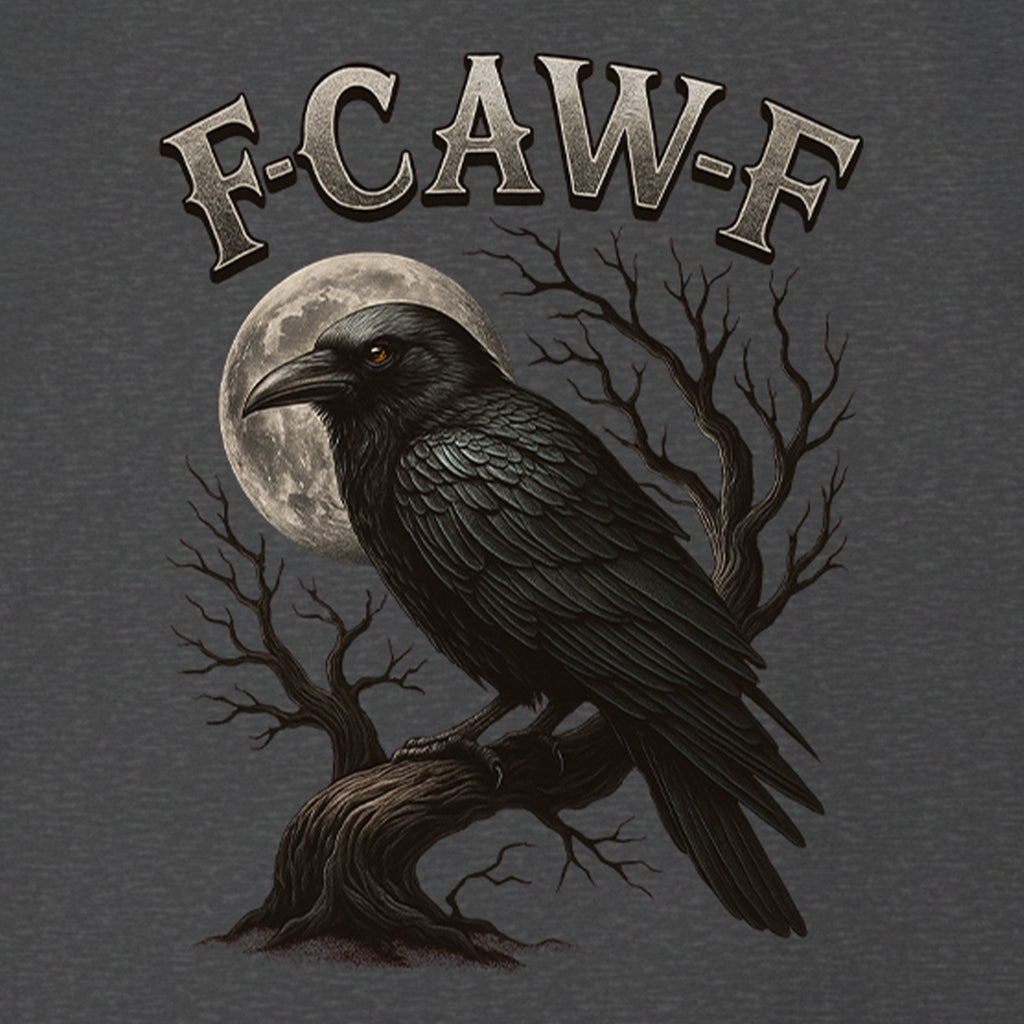 F-CAW-F Crow Moon Branch Sassy Bird T-Shirt
