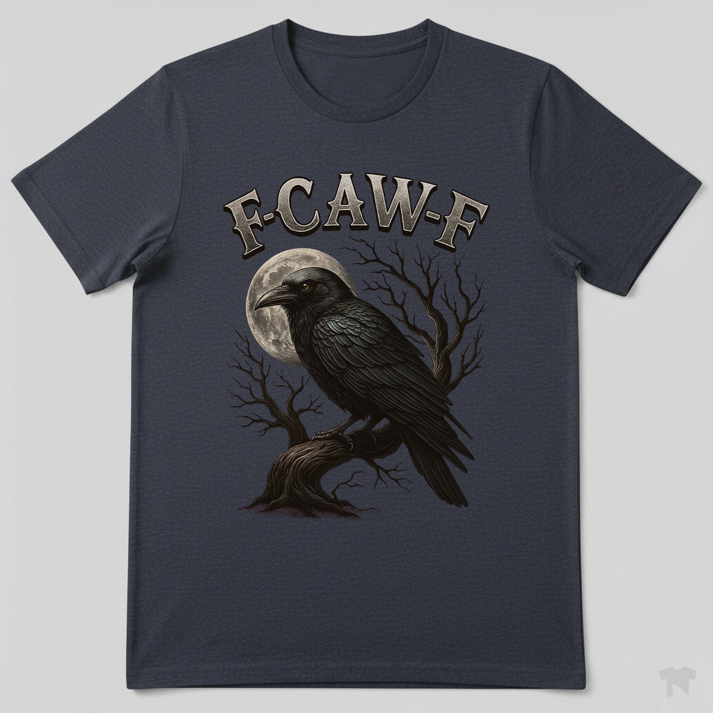 F-CAW-F Crow Moon Branch Sassy Bird T-Shirt