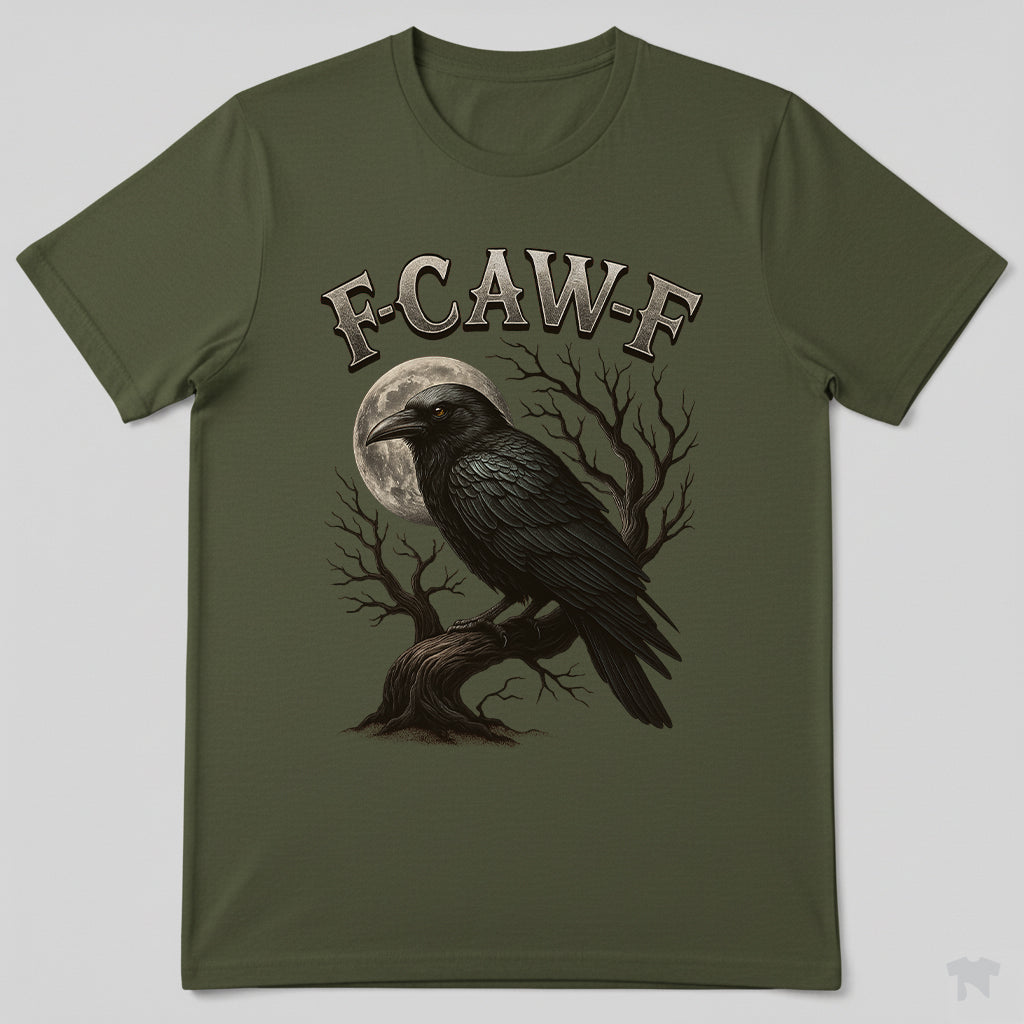 F-CAW-F Crow Moon Branch Sassy Bird T-Shirt