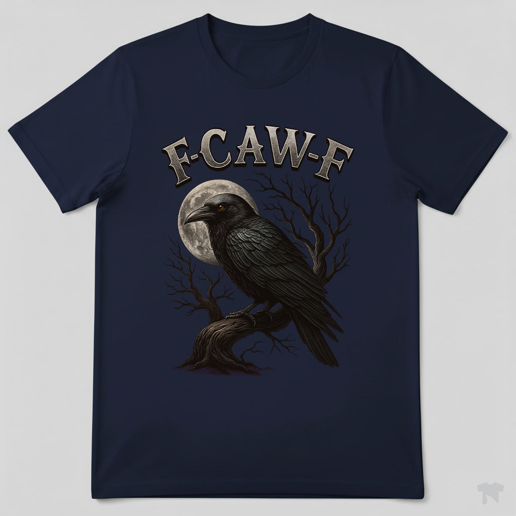 F-CAW-F Crow Moon Branch Sassy Bird T-Shirt