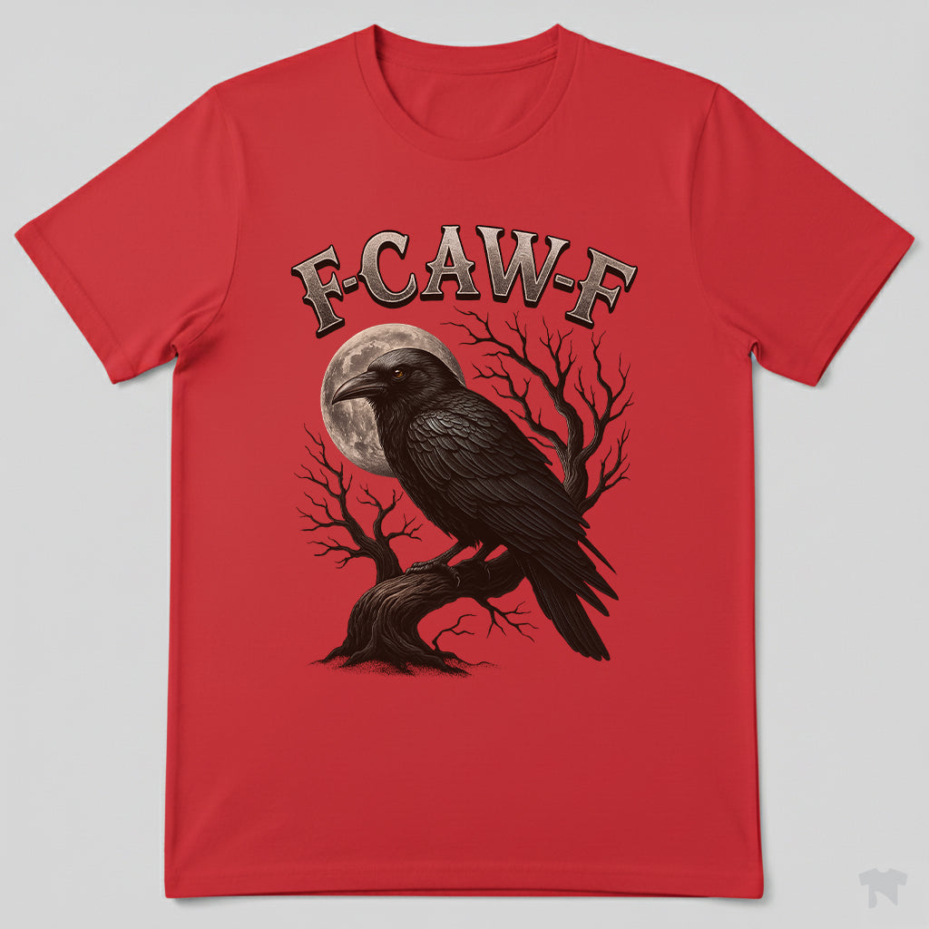 F-CAW-F Crow Moon Branch Sassy Bird T-Shirt