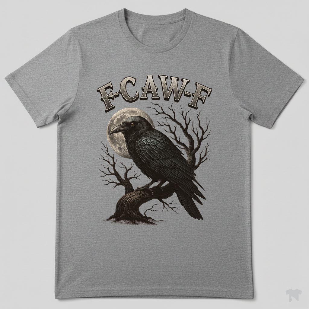 F-CAW-F Crow Moon Branch Sassy Bird T-Shirt