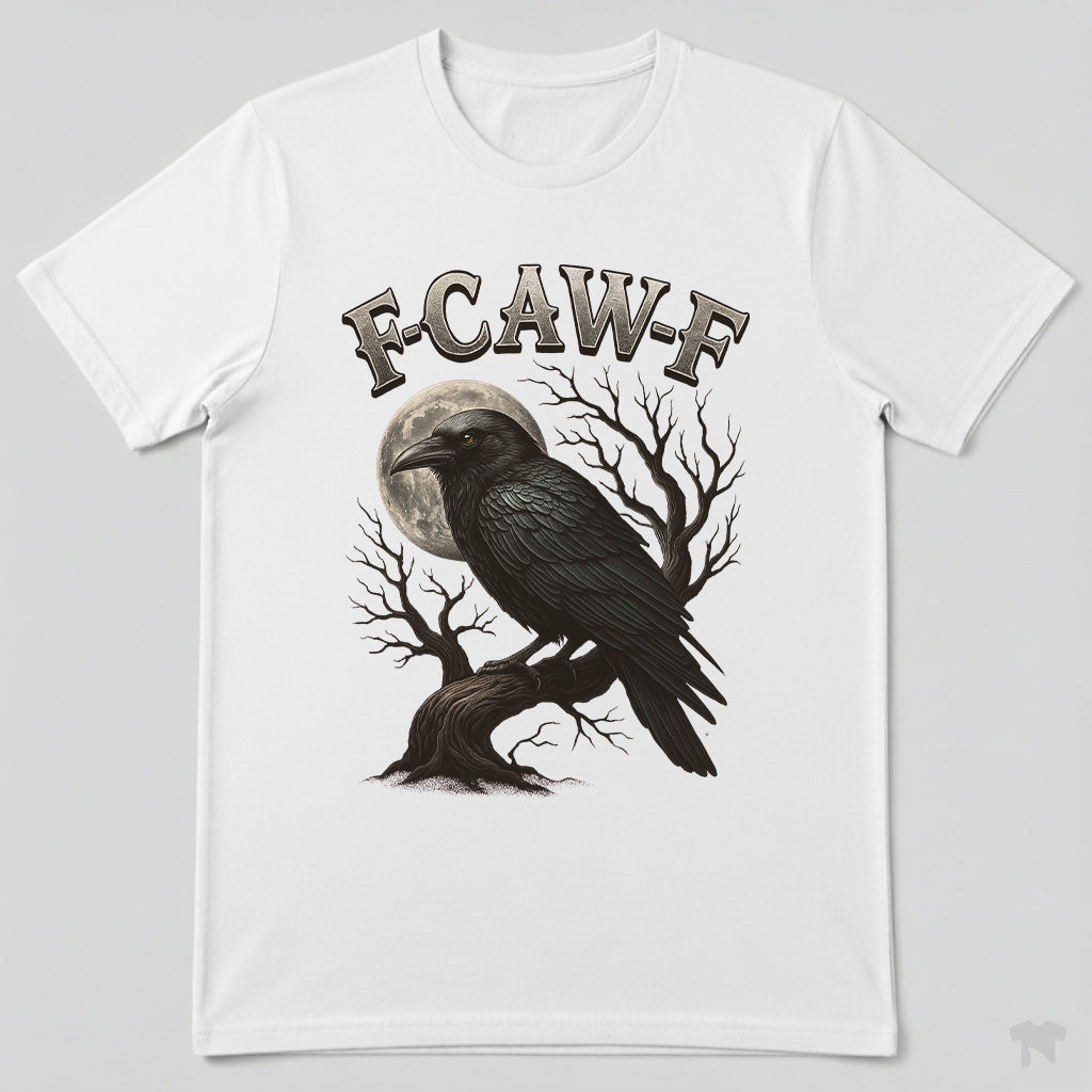 F-CAW-F Crow Moon Branch Sassy Bird T-Shirt