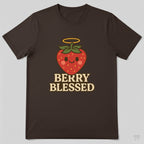 Berry Blessed Angel Strawberry Cute Christian T-Shirt