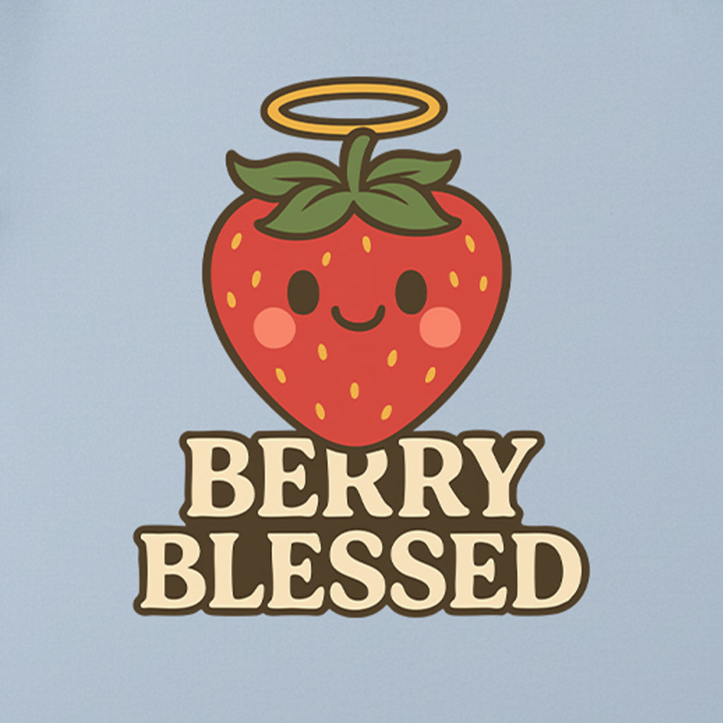 Berry Blessed Angel Strawberry Cute Christian T-Shirt