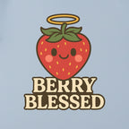 Berry Blessed Angel Strawberry Cute Christian T-Shirt