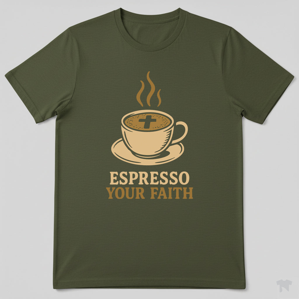 Espresso Your Faith Christian Coffee T-Shirt