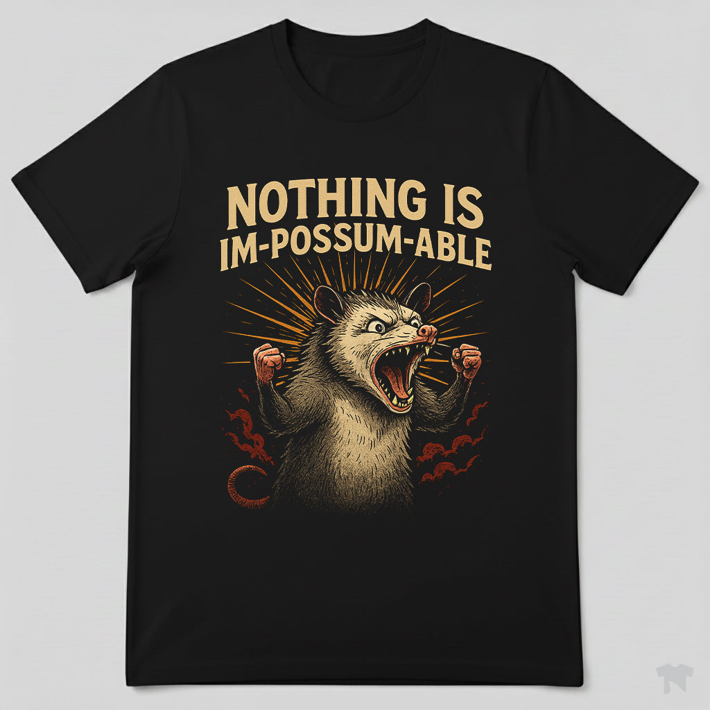 Nothing Is Im-Possum-Able Motivational Opossum T-Shirt