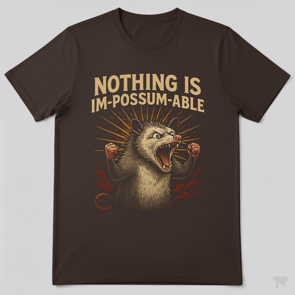Nothing Is Im-Possum-Able Motivational Opossum T-Shirt