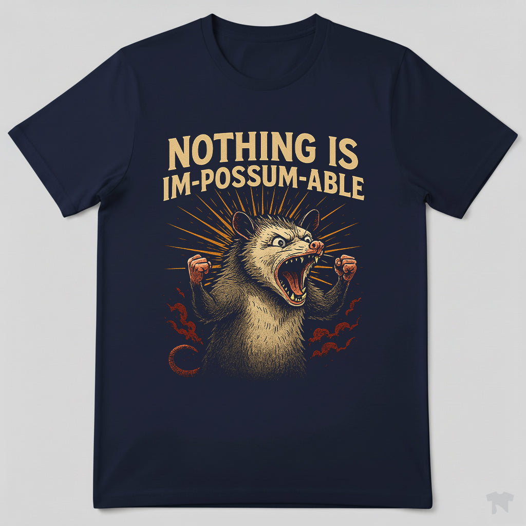 Nothing Is Im-Possum-Able Motivational Opossum T-Shirt
