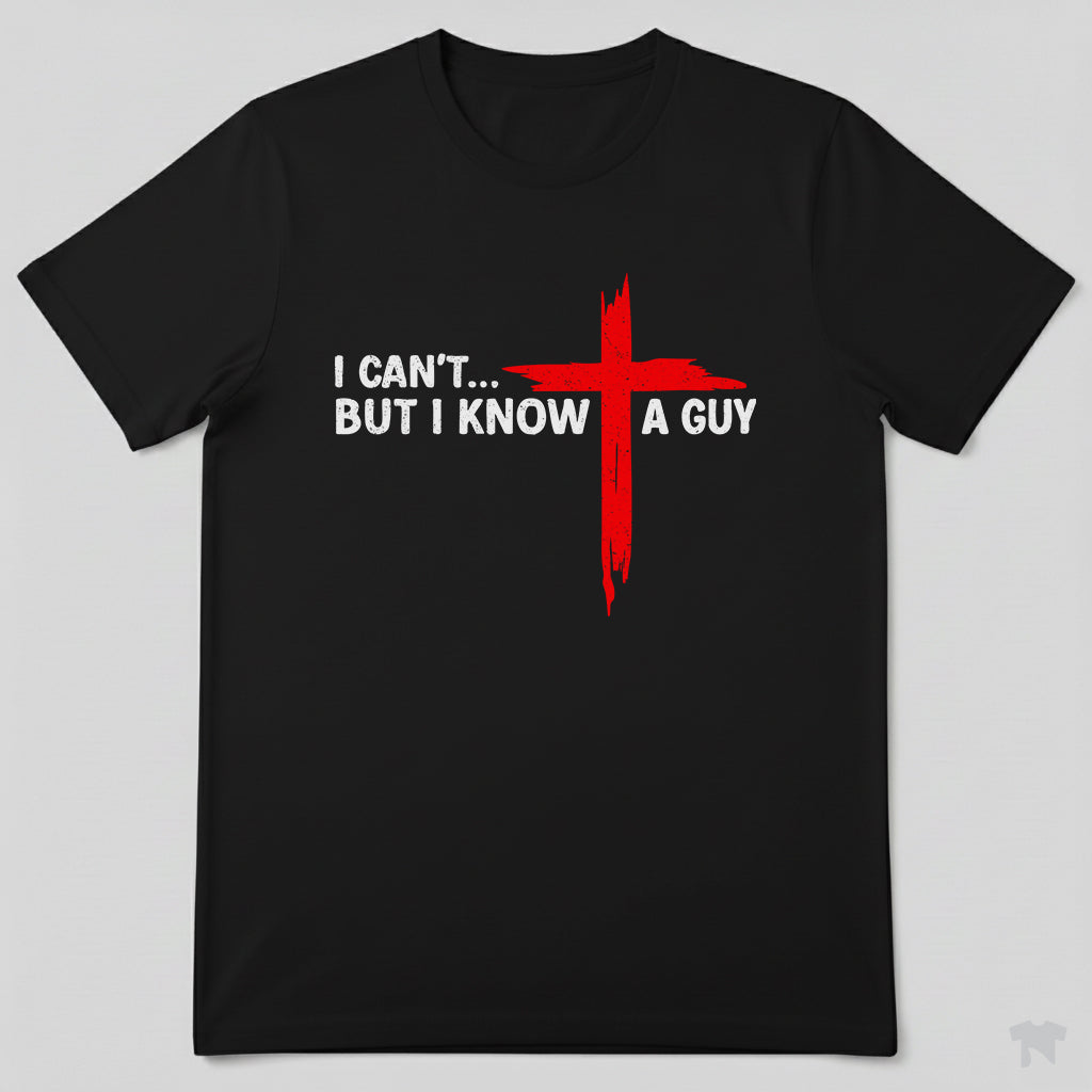 I Can't But I Know A Guy Cross Christian Faith T-Shirt