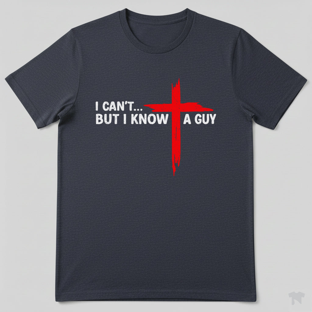 I Can't But I Know A Guy Cross Christian Faith T-Shirt