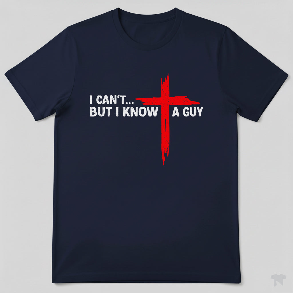 I Can't But I Know A Guy Cross Christian Faith T-Shirt