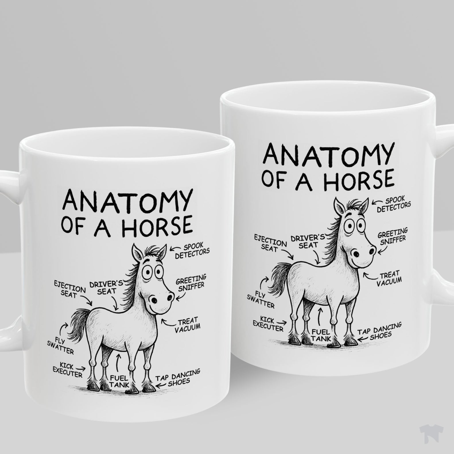 Anatomy Of A Horse Funny Equestrian Coffee Mug