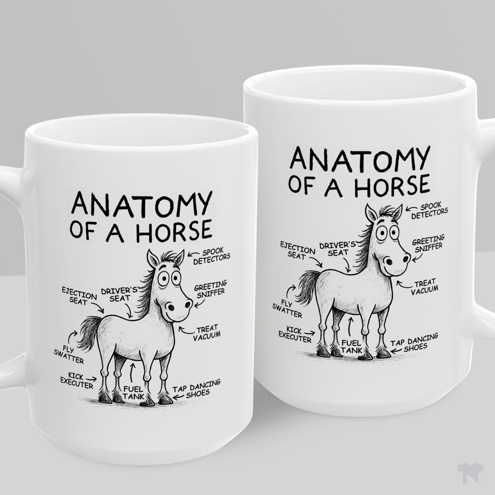 Anatomy Of A Horse Funny Equestrian Coffee Mug