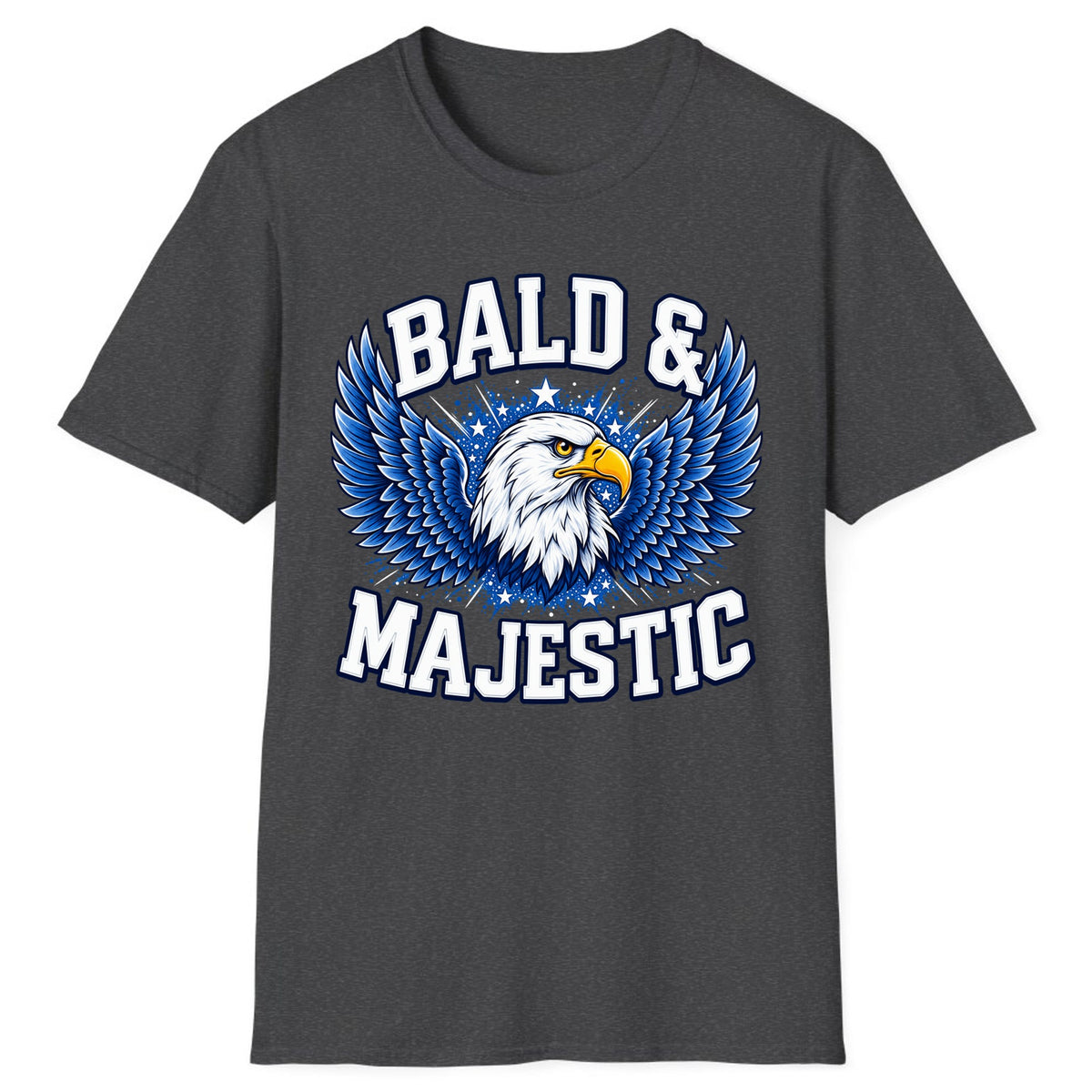 Bald & Majestic Eagle Classic Tee - Dark Heather