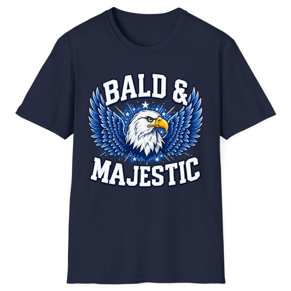 Bald & Majestic Eagle Classic Tee - Navy