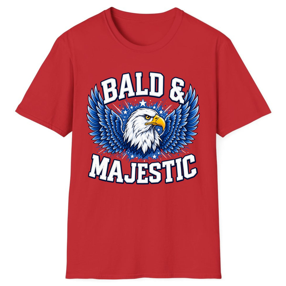 Bald & Majestic Eagle Classic Tee - Red