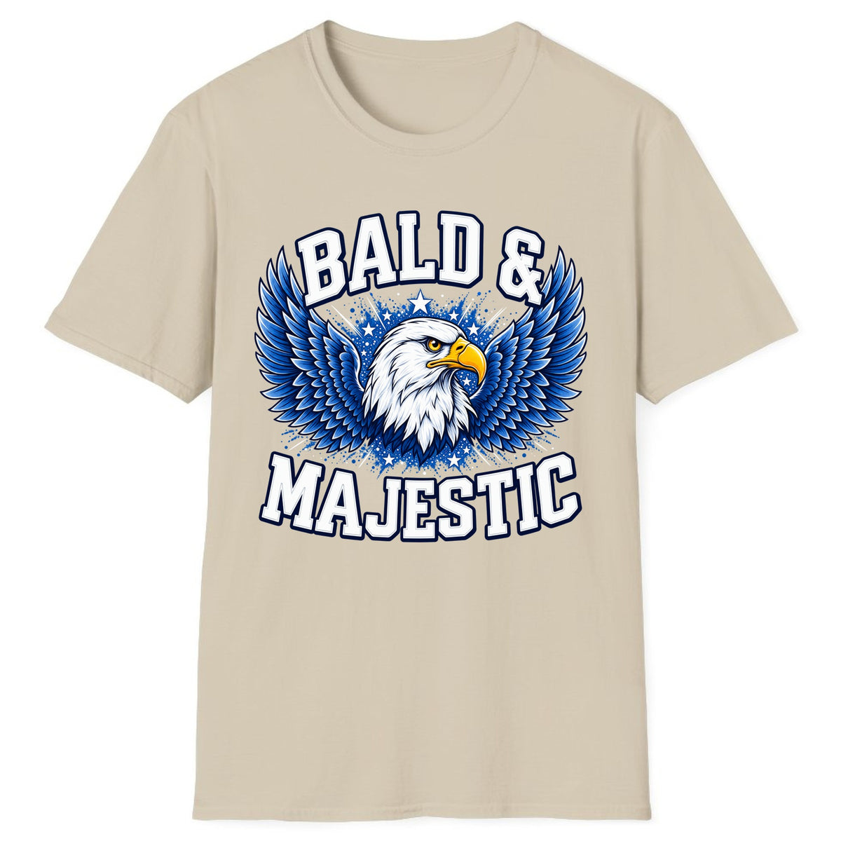Bald & Majestic Eagle Classic Tee - Sand