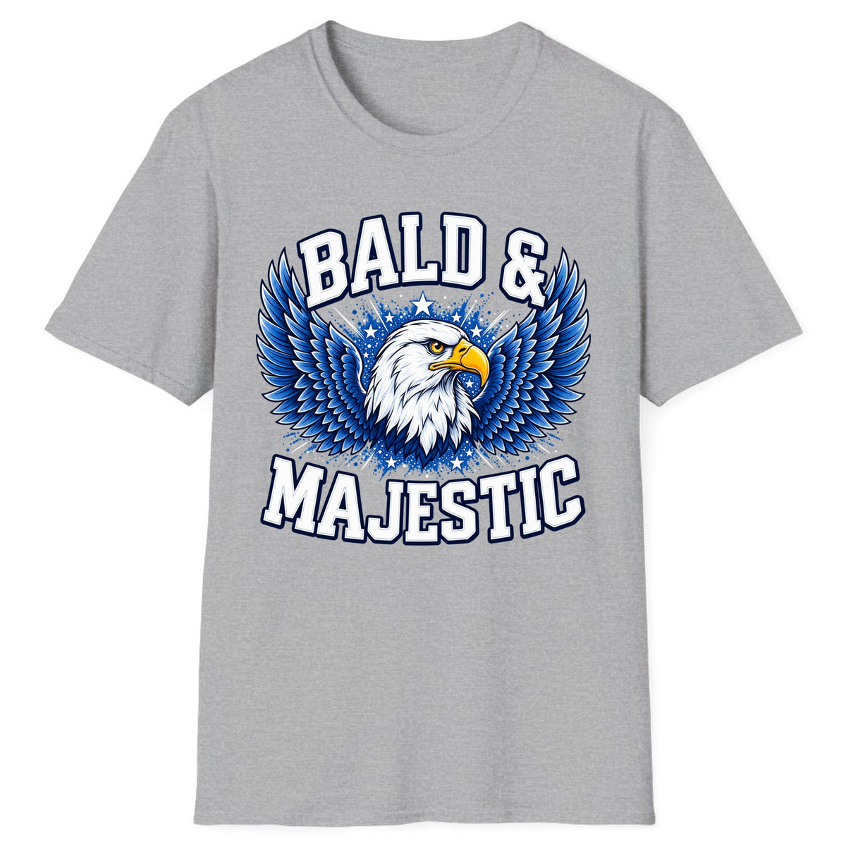Bald & Majestic Eagle Classic Tee - Sport Grey