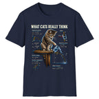 What Cats Really Think Physics Classic Tee - Navy